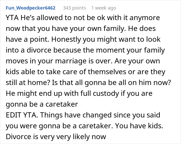 Husband Doesn’t Want To Lose His Privacy, Won’t Allow In-Laws To Move In, Wife Tells Him To Leave Husband Doesn’t Want To Lose His Privacy, Won’t Allow In-Laws To Move In, Wife Tells Him To Leave