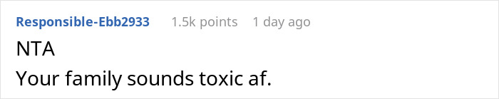 “I Thought It Was A Joke”: Guy Can’t Believe His Family Would Insult Disabled Wife Sleeping Upstairs “I Thought It Was A Joke”: Guy Can’t Believe His Family Would Insult Disabled Wife Sleeping Upstairs