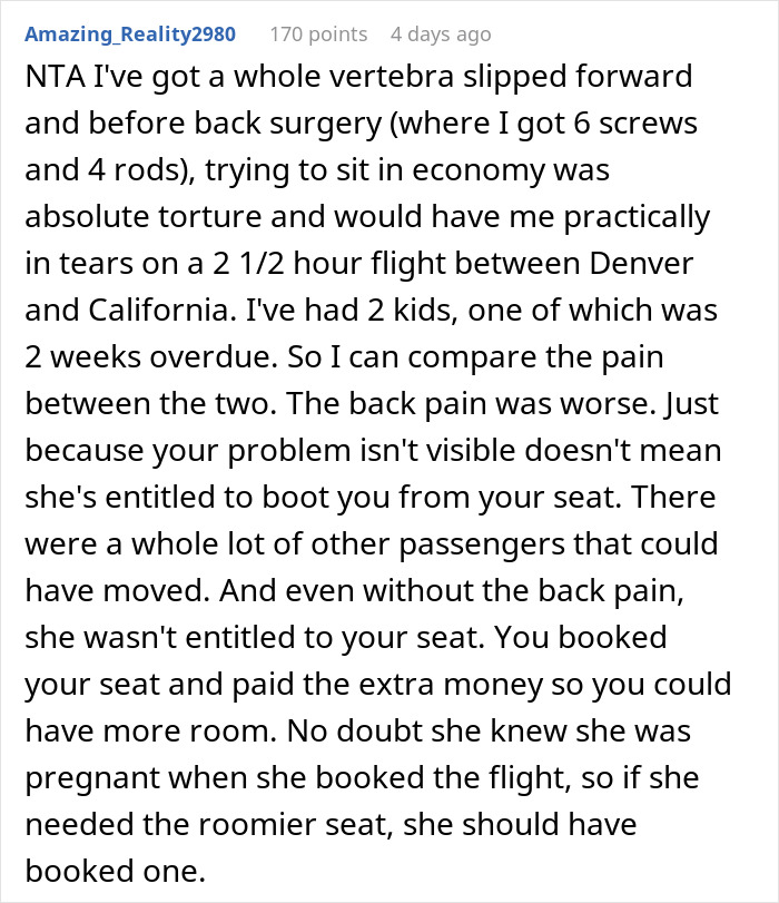 12-Hour Flight Turns Torturously Awkward After Man Refuses To Give Up Seat To Heavily Pregnant Passenger 12-Hour Flight Turns Torturously Awkward After Man Refuses To Give Up Seat To Heavily Pregnant Passenger