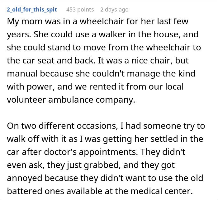 Lady Tries To Grab Man’s Rollator Wanting To Use It For Herself, Follows Him To His Car Lady Tries To Grab Man’s Rollator Wanting To Use It For Herself, Follows Him To His Car