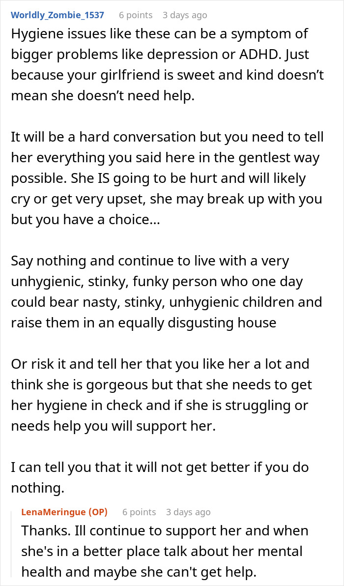 Guy Tries To Be Patient With "Gross" GF, Can't Handle It Anymore Guy Tries To Be Patient With "Gross" GF, Can't Handle It Anymore