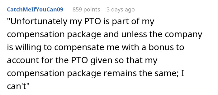 “It Finally Happened”: Woman Is Furious After Boss Expects Her To “Donate” PTO To A Coworker “It Finally Happened”: Woman Is Furious After Boss Expects Her To “Donate” PTO To A Coworker