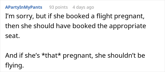12-Hour Flight Turns Torturously Awkward After Man Refuses To Give Up Seat To Heavily Pregnant Passenger 12-Hour Flight Turns Torturously Awkward After Man Refuses To Give Up Seat To Heavily Pregnant Passenger