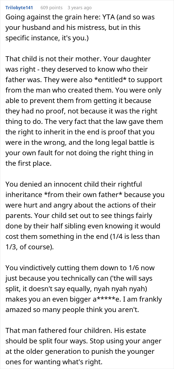 Widow Cuts Her Child’s Inheritance After Finding Out Her Husband Had A Mistress And Secret Kid Widow Cuts Her Child’s Inheritance After Finding Out Her Husband Had A Mistress And Secret Kid