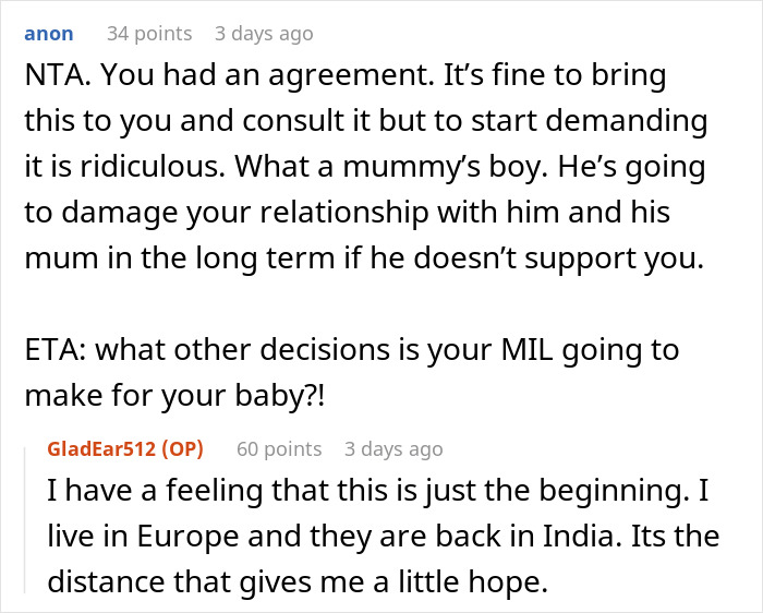 Man Sides With His Mom Instead Of Wife On Their Daughter’s Future Name, Wife Won’t Stand For It Man Sides With His Mom Instead Of Wife On Their Daughter’s Future Name, Wife Won’t Stand For It