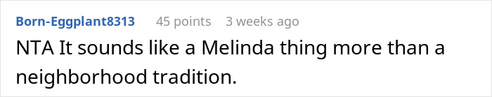 “She’s Crazy”: Newcomer Doesn’t Want To Join Neighborhood Tradition, Karen Doesn’t Take No For An Answer “She’s Crazy”: Newcomer Doesn’t Want To Join Neighborhood Tradition, Karen Doesn’t Take No For An Answer
