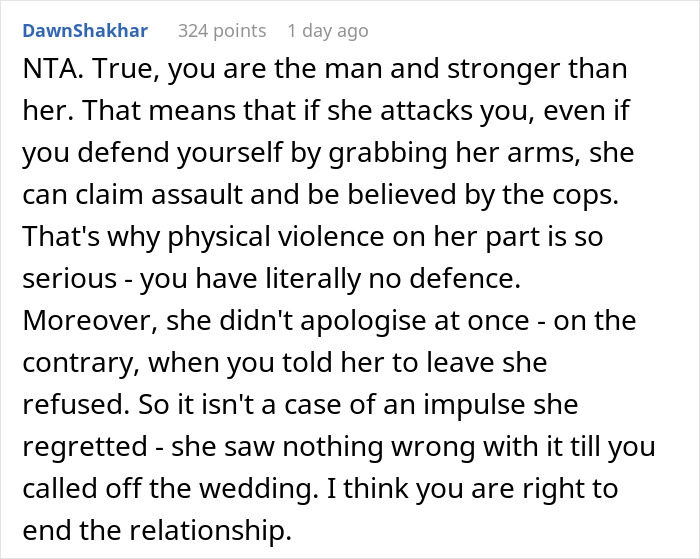 Family And Friends Show No Empathy To Man Who Gets Slapped By Fiancée And Wants To Call Off Wedding Family And Friends Show No Empathy To Man Who Gets Slapped By Fiancée And Wants To Call Off Wedding