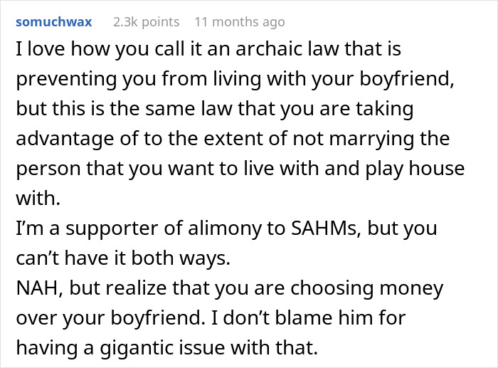 Woman Seeks Support Online By Giving Her Reasons For Rejecting BF’s Proposal, Gets A Reality Check Instead Woman Seeks Support Online By Giving Her Reasons For Rejecting BF’s Proposal, Gets A Reality Check Instead