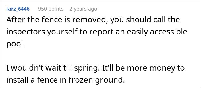 Neighbor Tries To Make Man Fix His Fence So They Could Use The Pool, He Removes It As Retaliation Neighbor Tries To Make Man Fix His Fence So They Could Use The Pool, He Removes It As Retaliation