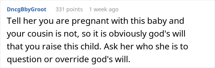 Pregnant Woman Faces Family Pressure To Give Up Her Baby To Her Infertile ‘Godly’ Cousin Pregnant Woman Faces Family Pressure To Give Up Her Baby To Her Infertile ‘Godly’ Cousin
