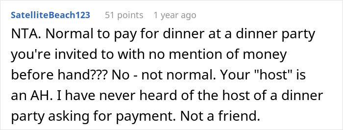 Unexpected Dinner Party Charge Leaves Guests Outraged: “I Didn’t Do This For Free” Unexpected Dinner Party Charge Leaves Guests Outraged: “I Didn’t Do This For Free”