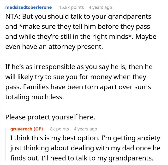 Guy Expects To Get Parents' Fortune, His Child Is In Two Minds To Tell Him He Won't Get Anything Guy Expects To Get Parents' Fortune, His Child Is In Two Minds To Tell Him He Won't Get Anything