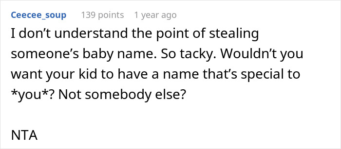 Woman Gives Friend A Fake Baby Name, They Steal It And Find Out The Hard Way What It Means Woman Gives Friend A Fake Baby Name, They Steal It And Find Out The Hard Way What It Means