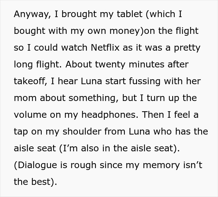 Unprepared Aunt Desperately Asks Teenager To Give Tablet To Her Kids On A Long Flight, He Pettily Refuses Unprepared Aunt Desperately Asks Teenager To Give Tablet To Her Kids On A Long Flight, He Pettily Refuses