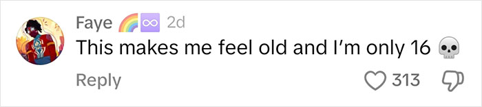 Comment reacting to dad learning slang for Gen Alpha, with humor about feeling old at 16. Comment reacting to dad learning slang for Gen Alpha, with humor about feeling old at 16.