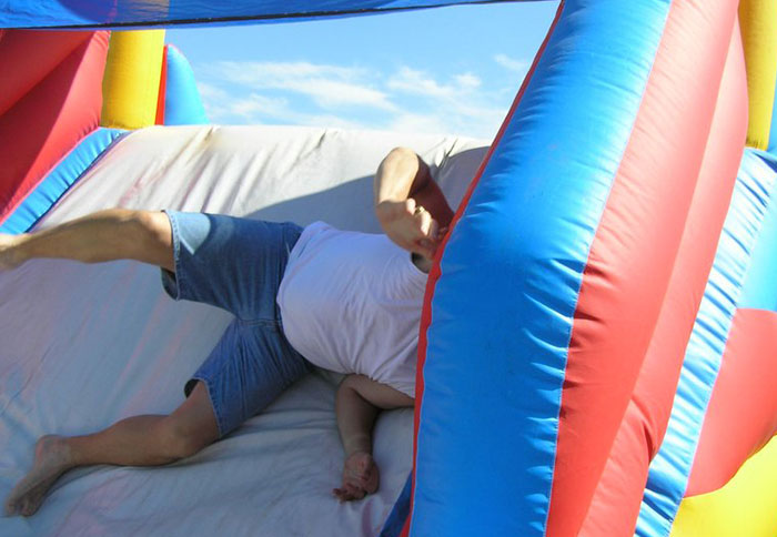 Entitled Mom Won’t Move Her Kid Out Of The Way Of An Inflatable Slide, Ends Up Regretting It Entitled Mom Won’t Move Her Kid Out Of The Way Of An Inflatable Slide, Ends Up Regretting It