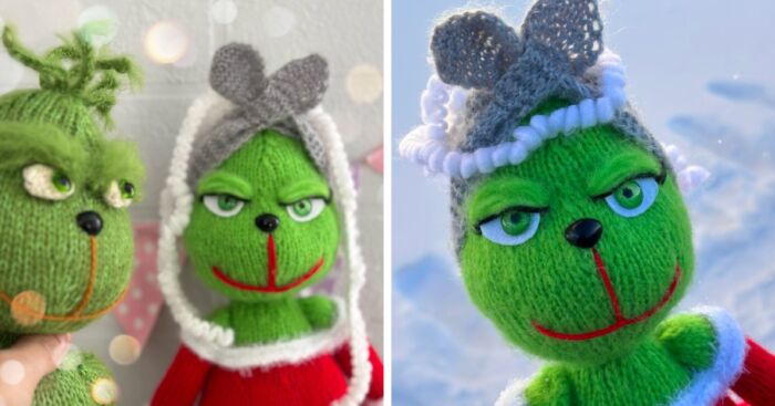 I Made A Christmas Knitting Doll Pattern