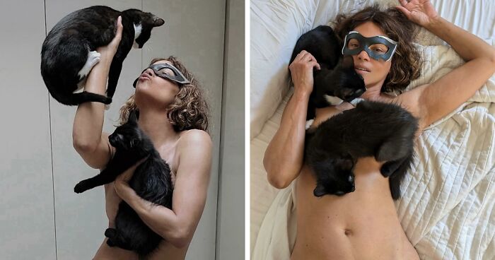 “STILL… Meow!”: Halle Berry Poses Topless With Kittens To Celebrate Catwoman Turning 20