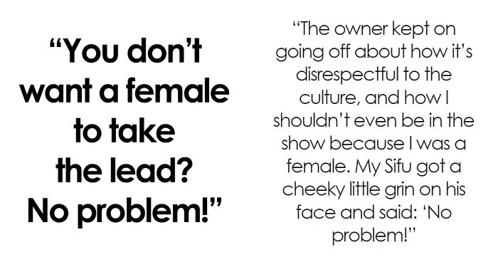 Internet Is Loving This Supportive Kung Fu Teacher’s Malicious Compliance To A Sexist Client