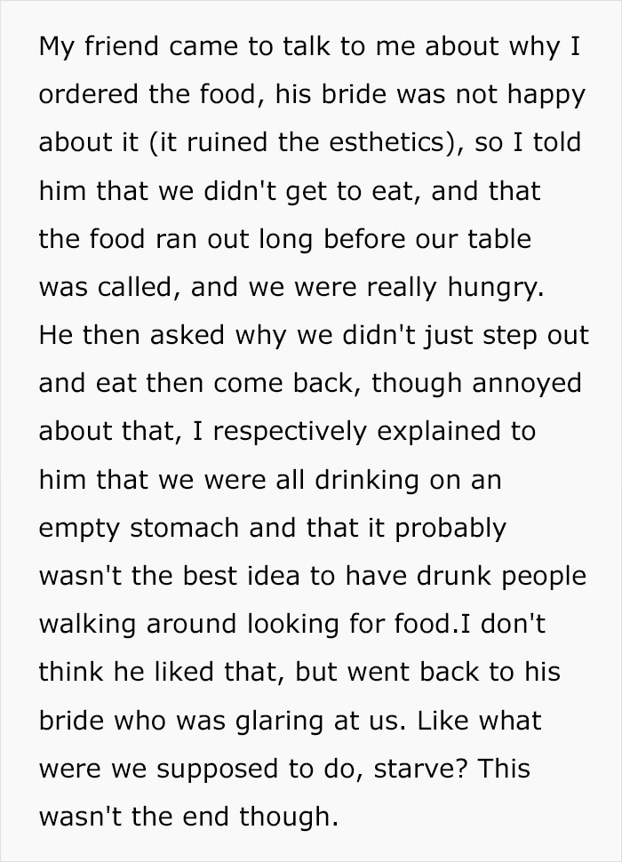 Bride Is Furious Guests Ordered Pizzas Because Her Family Ate Most Of The Food Bride Is Furious Guests Ordered Pizzas Because Her Family Ate Most Of The Food