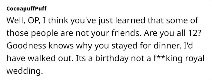 Friends Of 13 Years Turn Their Back On Woman After She Arrives Late For Party, She's Shocked Friends Of 13 Years Turn Their Back On Woman After She Arrives Late For Party, She's Shocked