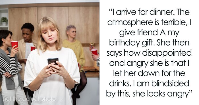 Friends Of 13 Years Turn Their Back On Woman After She Arrives Late For Party, She’s Shocked