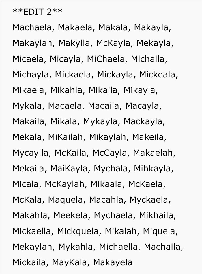 “Kunthea”: Woman Documents The Most Unfortunate Baby Names That Utah Parents Have Chosen “Kunthea”: Woman Documents The Most Unfortunate Baby Names That Utah Parents Have Chosen