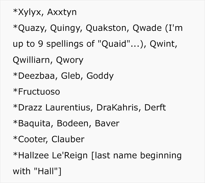 “Kunthea”: Woman Documents The Most Unfortunate Baby Names That Utah Parents Have Chosen “Kunthea”: Woman Documents The Most Unfortunate Baby Names That Utah Parents Have Chosen