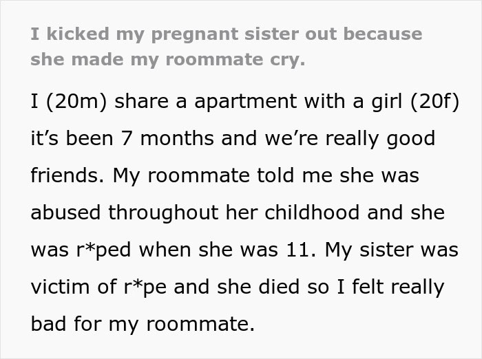 “Pregnancy Doesn’t Give You A Right To Act Non-Human”: Man Kicks Sister Out Of His Apartment “Pregnancy Doesn’t Give You A Right To Act Non-Human”: Man Kicks Sister Out Of His Apartment