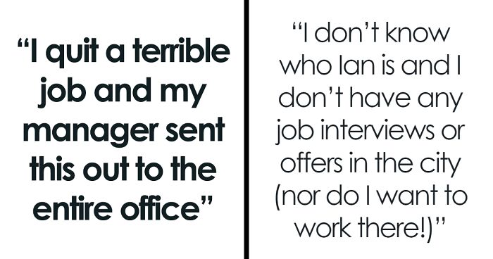 Boss Sends Out Unhinged Email To Entire Office After Woman Quits Horrible Job