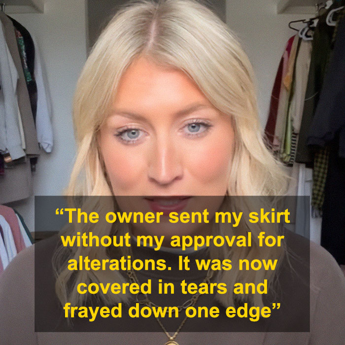 Influencer Accuses Bridal Shop Of Sending A “Dirty” Dress, Gets Reality Check And Legal Battle Influencer Accuses Bridal Shop Of Sending A “Dirty” Dress, Gets Reality Check And Legal Battle