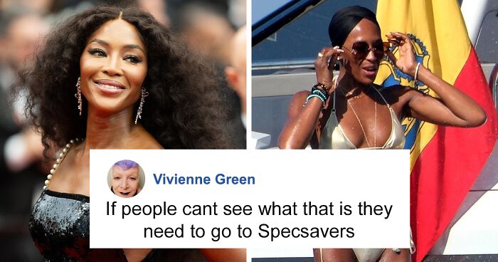 Naomi Campbell’s Bikini Pics Have Fans Asking, “What The Hell Is In Her Bathing Suit?”