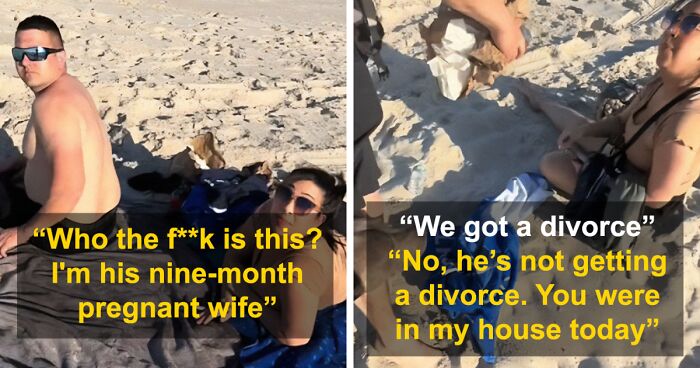“I’m His Nine-Months-Pregnant Wife”: Woman Confronts Husband And Mistress At The Beach
