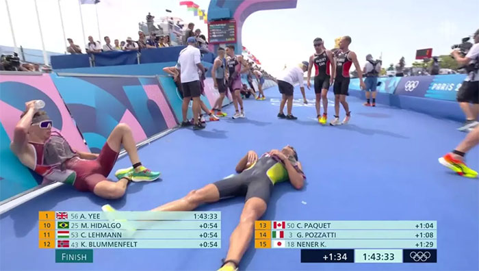 "Vomited 10 Times": Olympic Star Pukes On Live TV After Swimming In Polluted Paris River "Vomited 10 Times": Olympic Star Pukes On Live TV After Swimming In Polluted Paris River