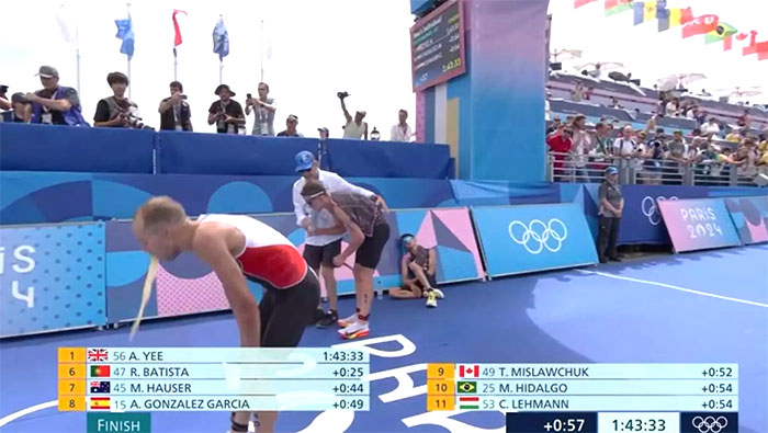 "Vomited 10 Times": Olympic Star Pukes On Live TV After Swimming In Polluted Paris River "Vomited 10 Times": Olympic Star Pukes On Live TV After Swimming In Polluted Paris River