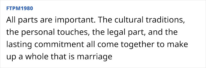 Bride Calls Her Wedding “Merely A Legal Formality”, Refuses To Take The Day Off From Work Bride Calls Her Wedding “Merely A Legal Formality”, Refuses To Take The Day Off From Work