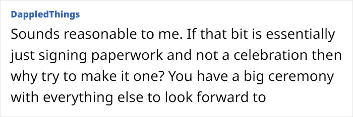 Bride Calls Her Wedding “Merely A Legal Formality”, Refuses To Take The Day Off From Work Bride Calls Her Wedding “Merely A Legal Formality”, Refuses To Take The Day Off From Work