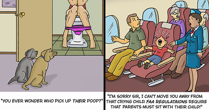 30 New One-Panel Comics Filled With Humor And Silly Situations By ‘Laughing Hippo Studio’