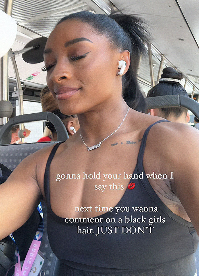 “Don’t Comment On Black Girls’ Hair”: 5x Olympic Gold Medalist Simone Biles Slams Racial Bias “Don’t Comment On Black Girls’ Hair”: 5x Olympic Gold Medalist Simone Biles Slams Racial Bias