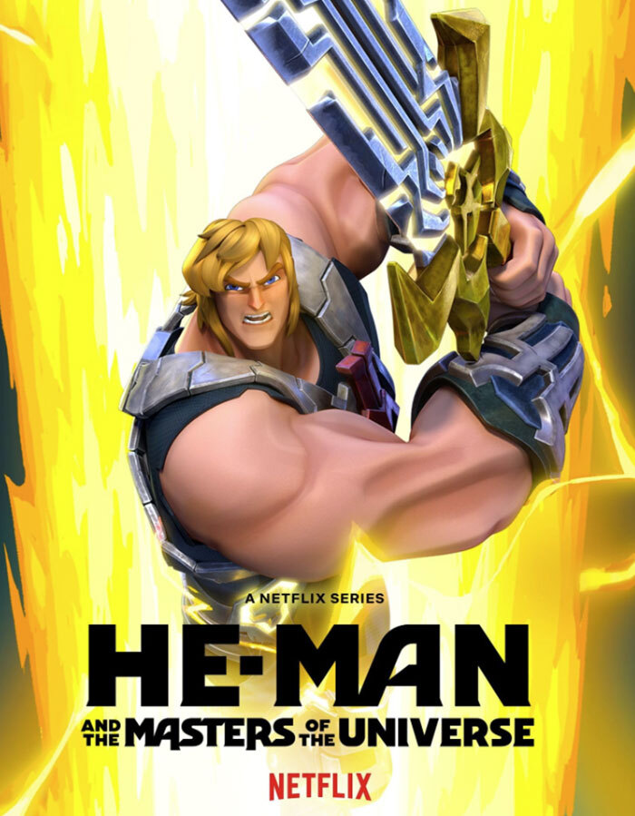"He-Man and the Masters of the Universe" Netflix series poster featuring He-Man with a glowing sword, commonly used in Skeletor memes. "He-Man and the Masters of the Universe" Netflix series poster featuring He-Man with a glowing sword, commonly used in Skeletor memes.