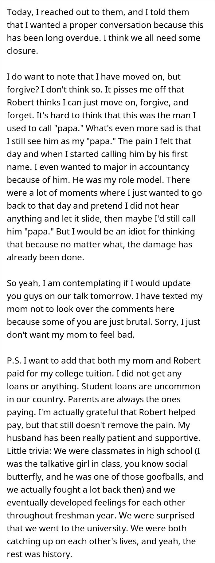 Woman Catches Stepfather Saying She’s Not His “Real” Child, Makes Him Regret It Years Later Woman Catches Stepfather Saying She’s Not His “Real” Child, Makes Him Regret It Years Later