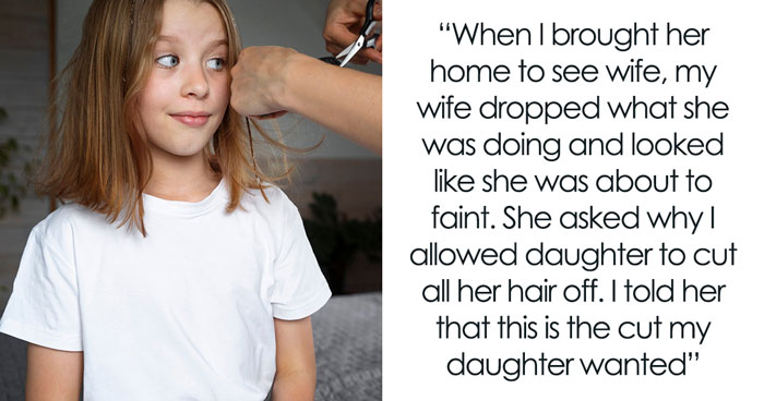 Woman Inconsolable When Step Daughter Cuts Her Hair Really Short, Husband Tells Her Enough Is Enough