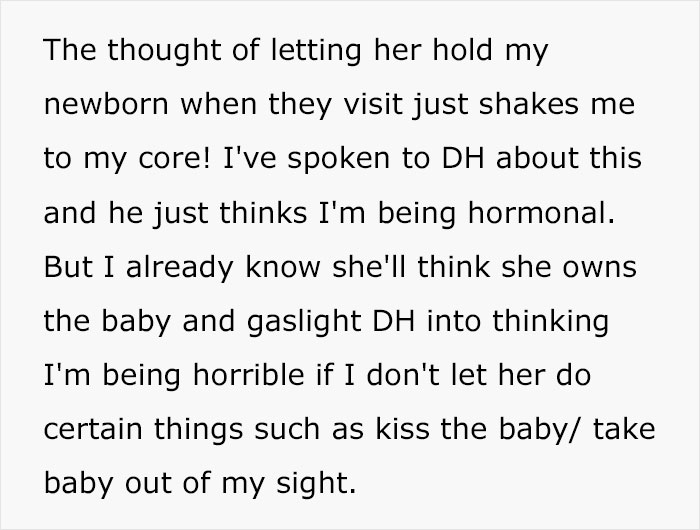 Mom At Wits' End With Her MIL, Can’t Even Fathom The Thought Of Letting Her Hold The Baby Mom At Wits' End With Her MIL, Can’t Even Fathom The Thought Of Letting Her Hold The Baby