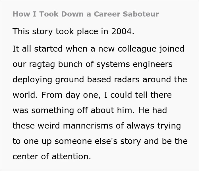 Man Gets In Trouble Because Of Coworker’s Rumors, Gets Revenge By Collecting Real Facts About Him Man Gets In Trouble Because Of Coworker’s Rumors, Gets Revenge By Collecting Real Facts About Him