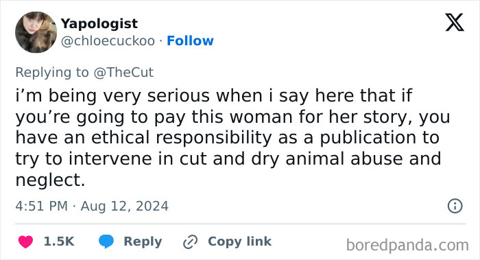 “Psychopath” Mom Exposes Her Own Neglect Towards Her Cat In A Viral Op-Ed, Sparks Outrage “Psychopath” Mom Exposes Her Own Neglect Towards Her Cat In A Viral Op-Ed, Sparks Outrage