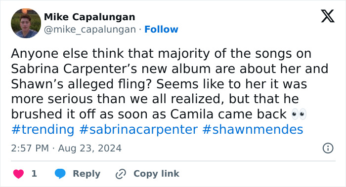 Sabrina Carpenter Might Have Exposed A Celebrity Gen Z Love Triangle Sabrina Carpenter Might Have Exposed A Celebrity Gen Z Love Triangle