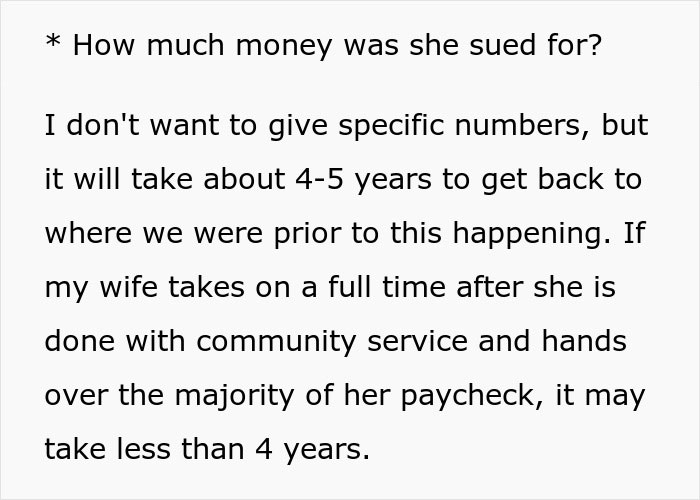 Woman’s “Stupid Lawsuit” Empties Couple’s Savings, Husband Can’t Move Past It Woman’s “Stupid Lawsuit” Empties Couple’s Savings, Husband Can’t Move Past It