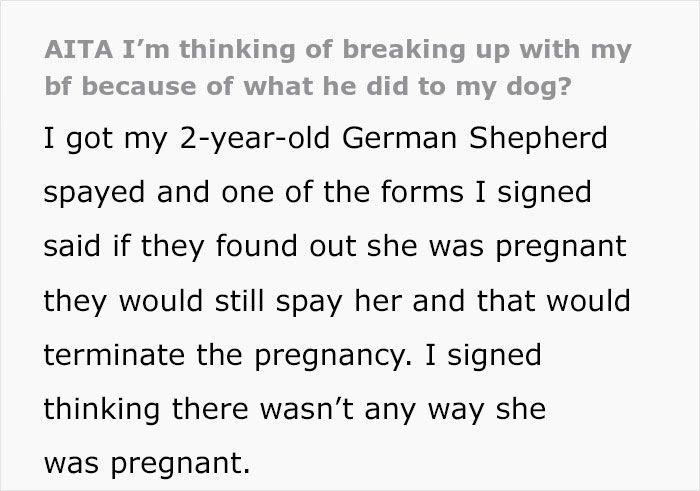 “AITA For Thinking Of Breaking Up With My BF Because Of What He Did To My Dog?” “AITA For Thinking Of Breaking Up With My BF Because Of What He Did To My Dog?”