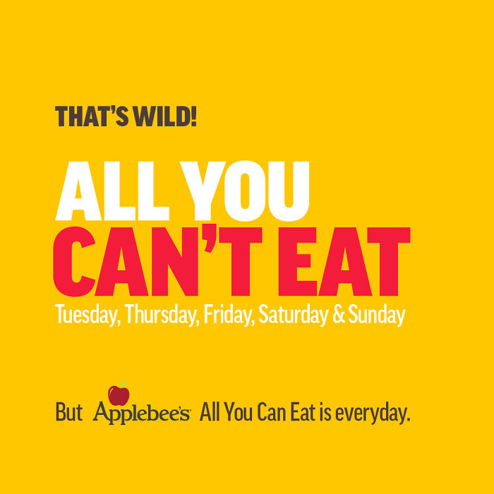 Woman Arrested For Sharing "All You Can Eat" Meal With Group At Applebee's Woman Arrested For Sharing "All You Can Eat" Meal With Group At Applebee's