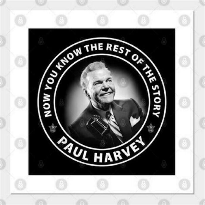 Black and white vintage photo of Paul Harvey with microphone, representing nostalgic items that may remind you of aging and creaking joints.